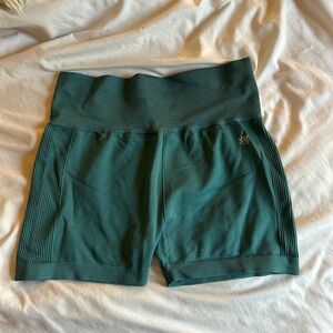 Teal biker shorts